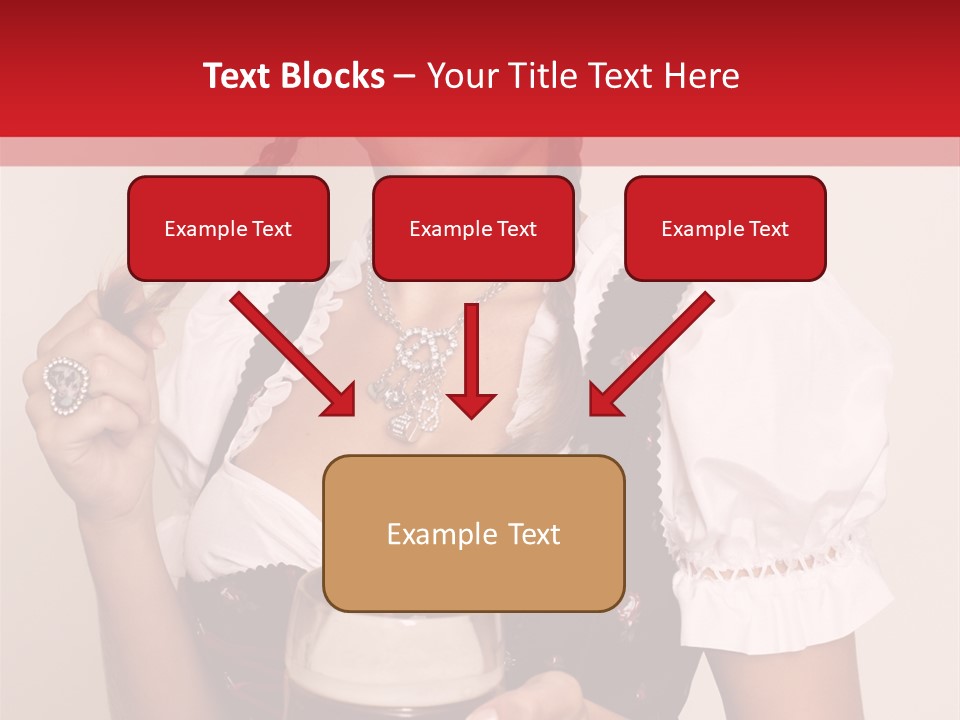 Beer Glass Cheer Pigtail PowerPoint Template