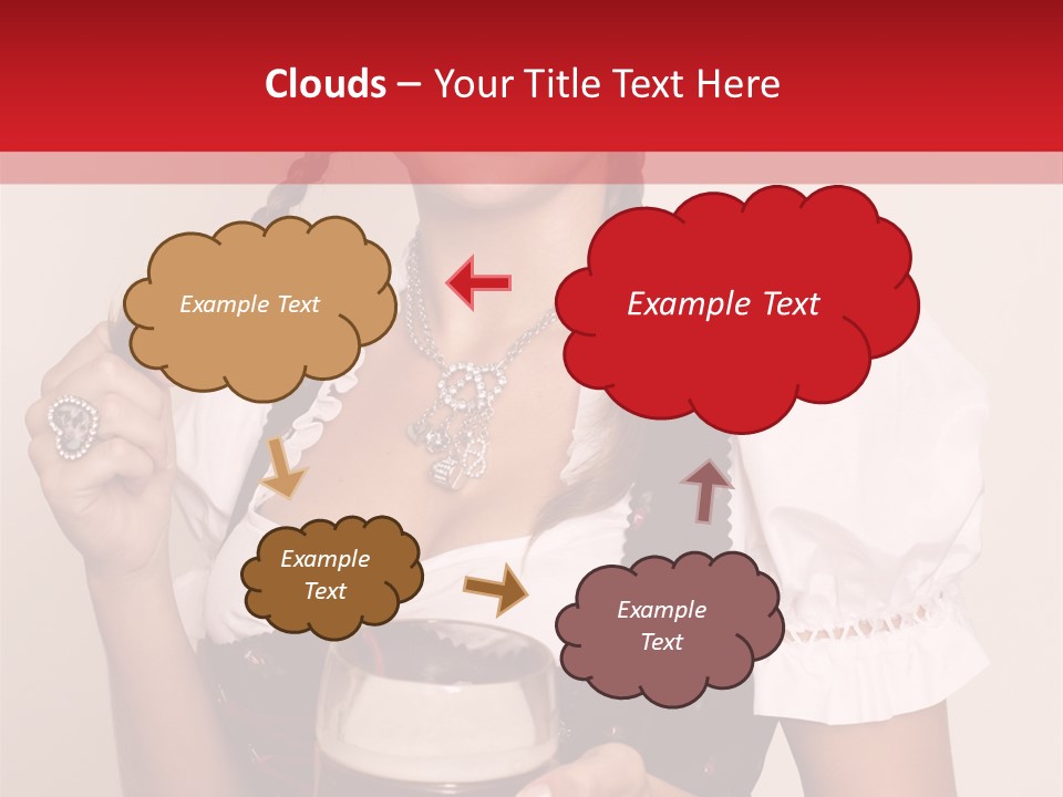 Beer Glass Cheer Pigtail PowerPoint Template