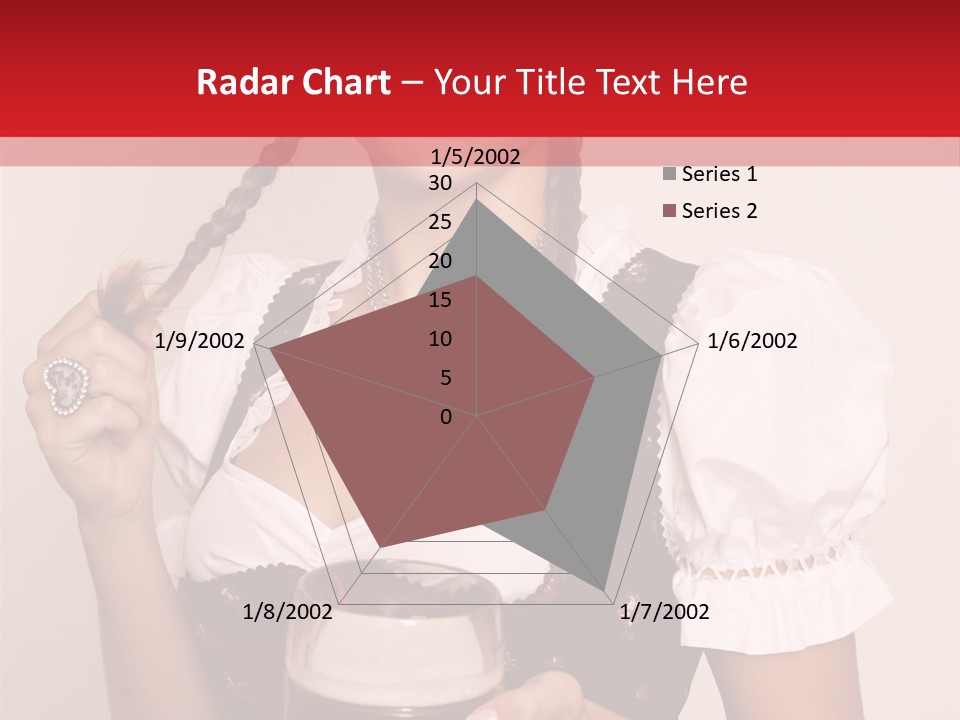 Beer Glass Cheer Pigtail PowerPoint Template