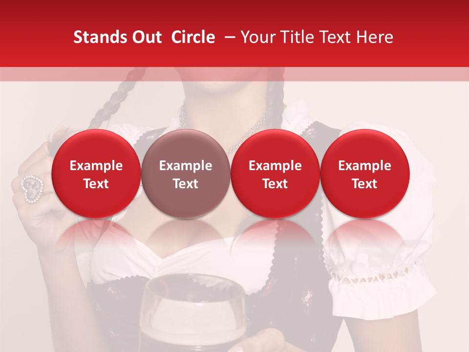 Beer Glass Cheer Pigtail PowerPoint Template