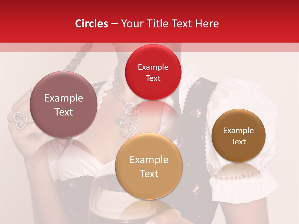 Beer Glass Cheer Pigtail PowerPoint Template