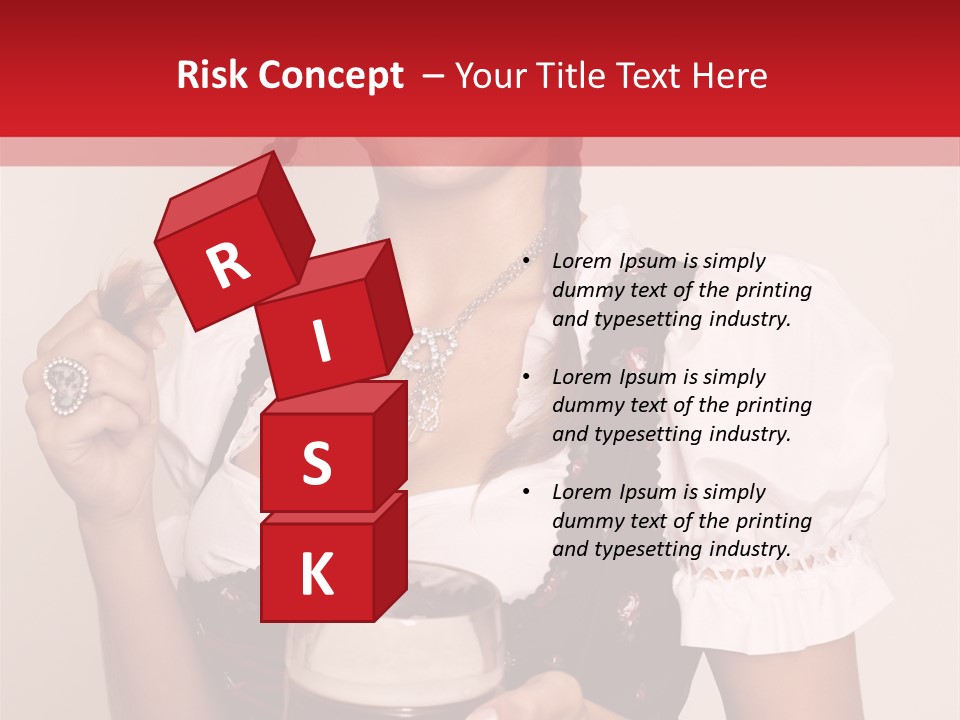 Beer Glass Cheer Pigtail PowerPoint Template