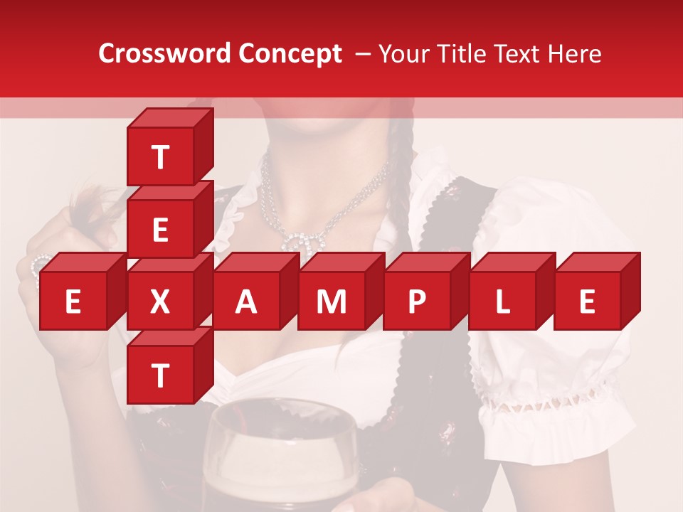 Beer Glass Cheer Pigtail PowerPoint Template