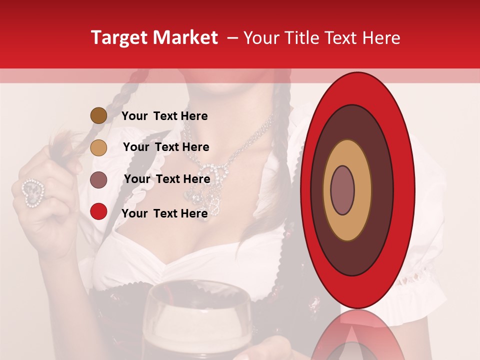 Beer Glass Cheer Pigtail PowerPoint Template