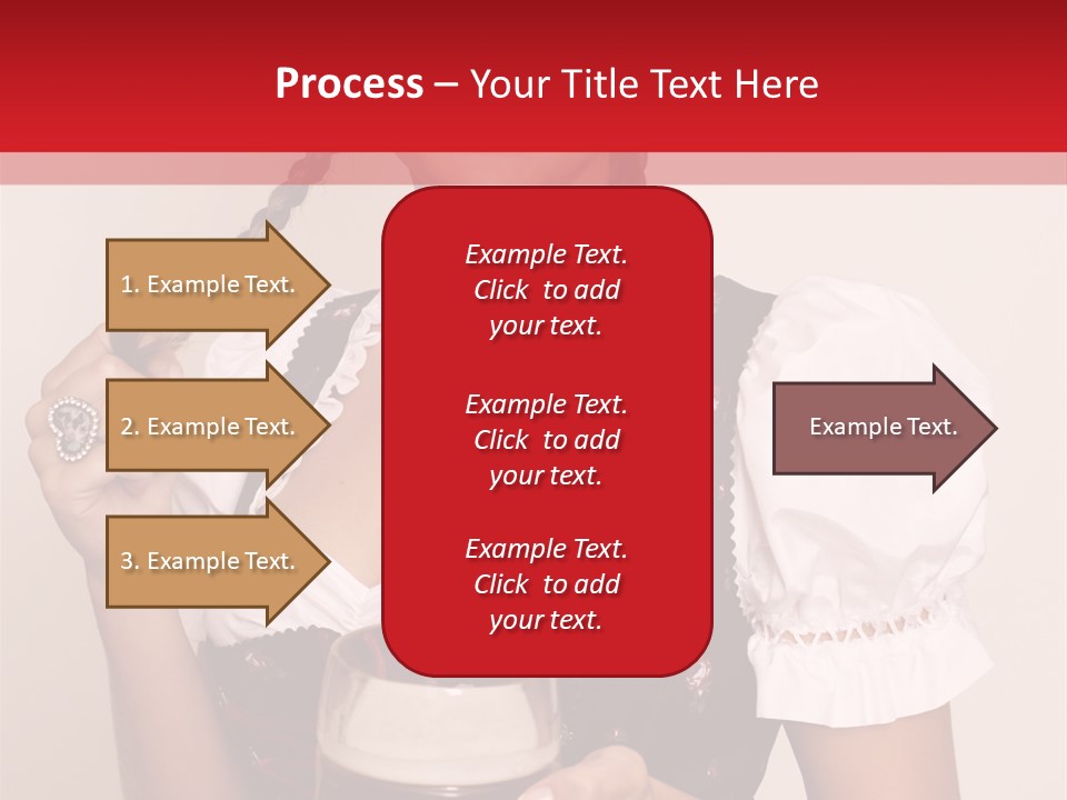 Beer Glass Cheer Pigtail PowerPoint Template