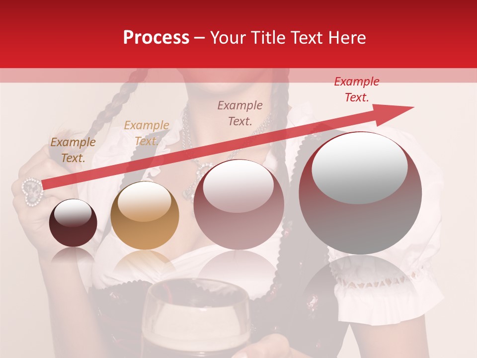 Beer Glass Cheer Pigtail PowerPoint Template