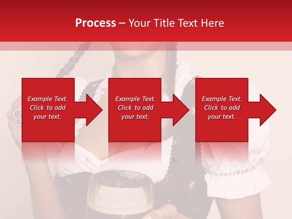 Beer Glass Cheer Pigtail PowerPoint Template