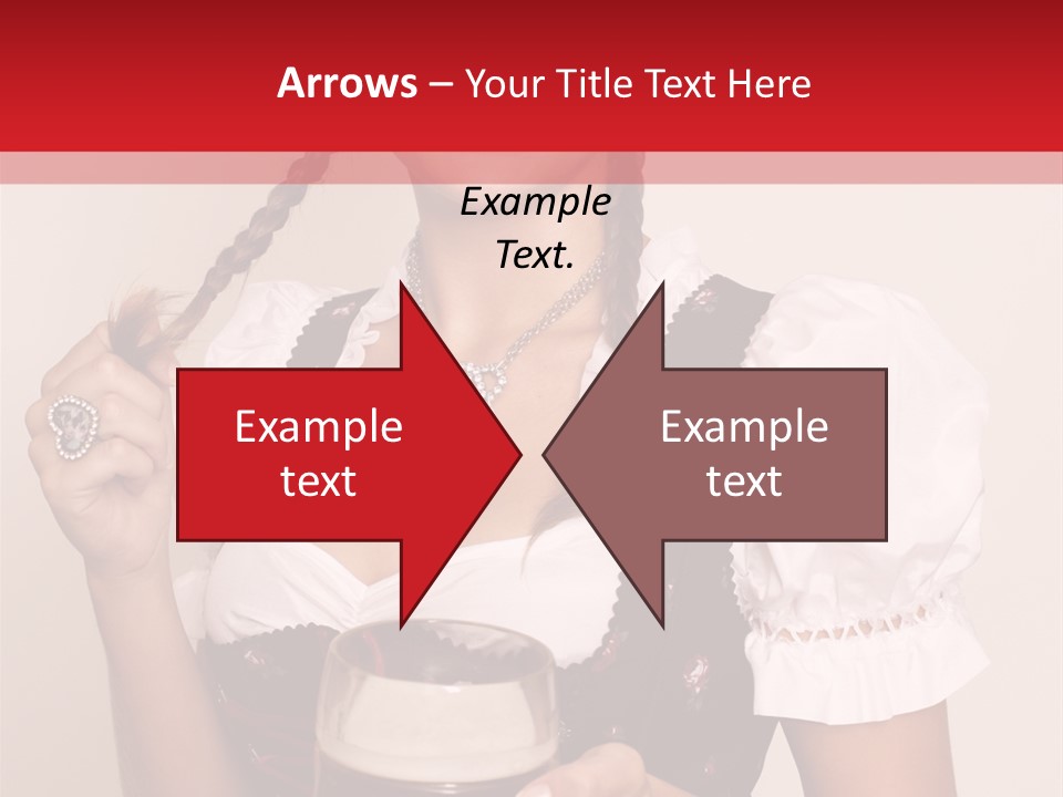 Beer Glass Cheer Pigtail PowerPoint Template