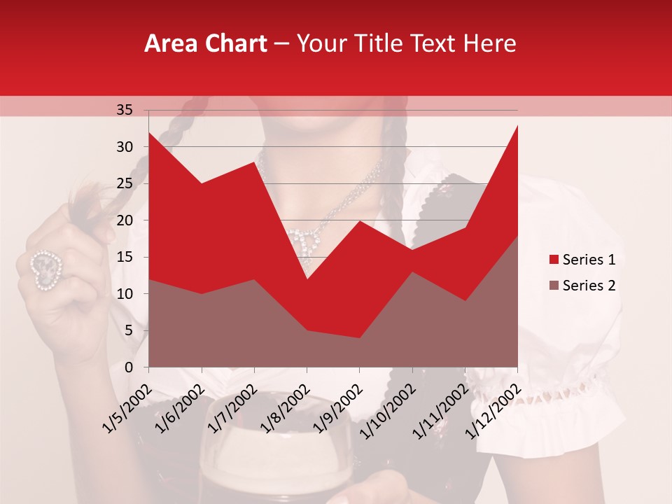 Beer Glass Cheer Pigtail PowerPoint Template
