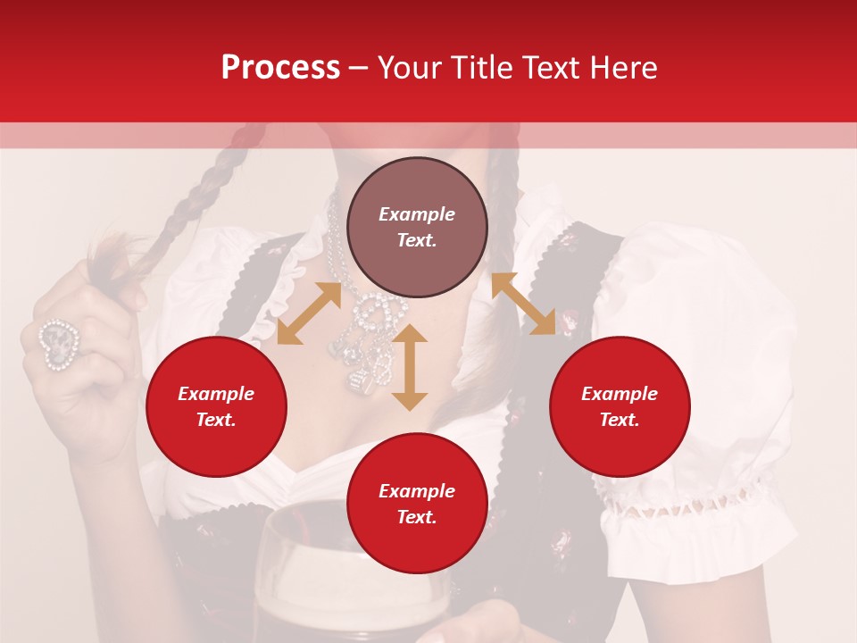 Beer Glass Cheer Pigtail PowerPoint Template