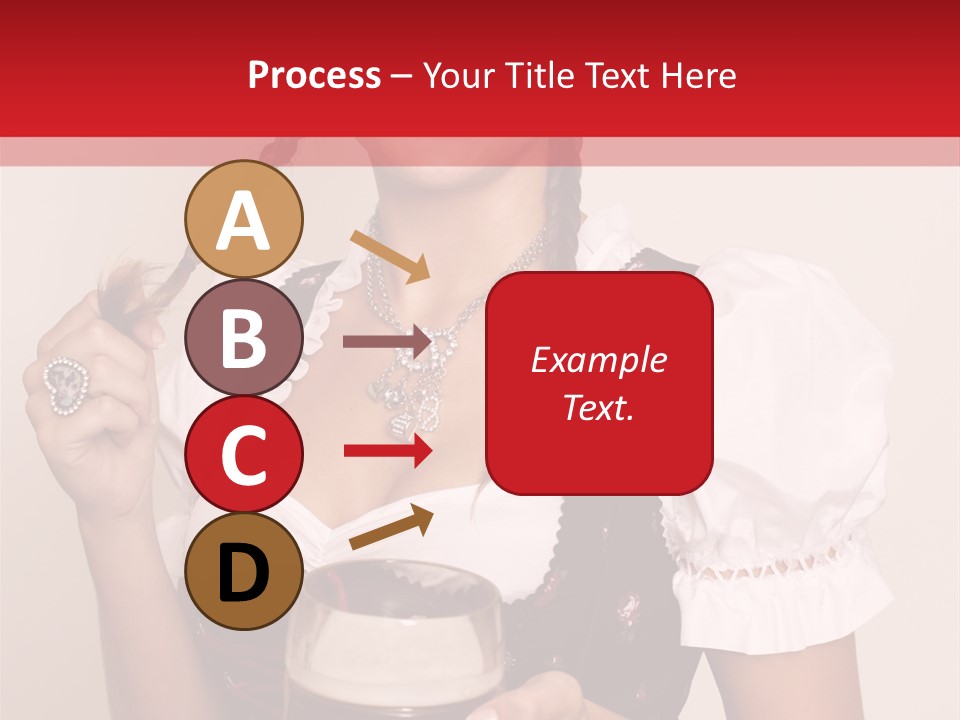 Beer Glass Cheer Pigtail PowerPoint Template