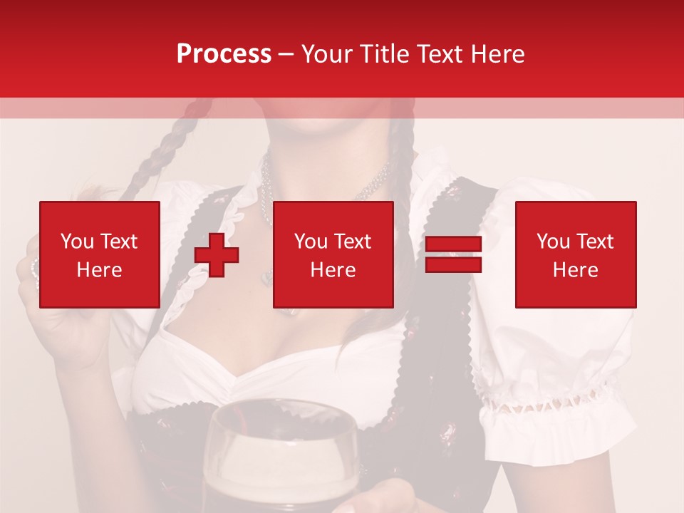 Beer Glass Cheer Pigtail PowerPoint Template