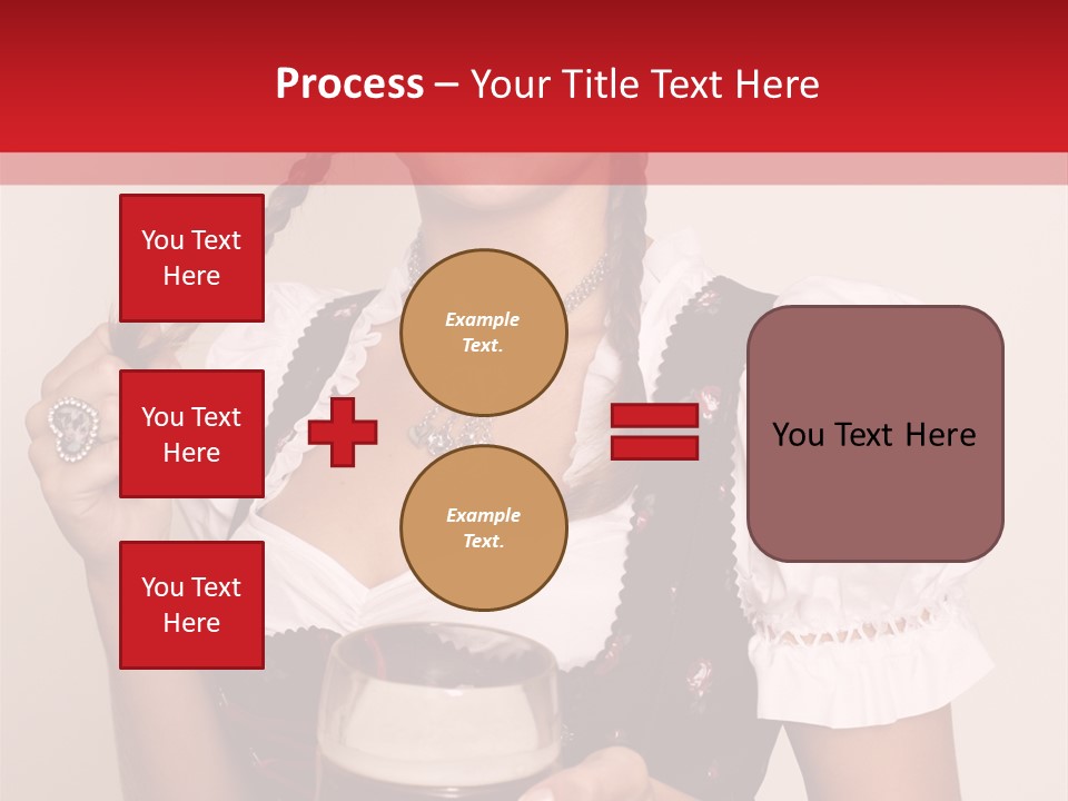 Beer Glass Cheer Pigtail PowerPoint Template