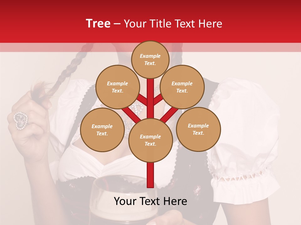 Beer Glass Cheer Pigtail PowerPoint Template