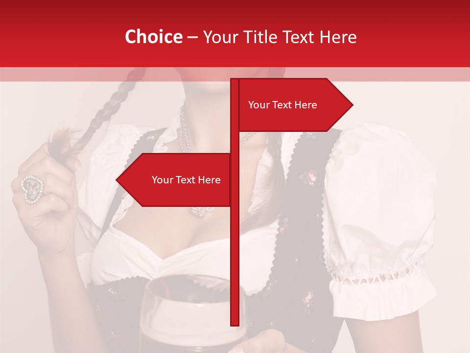 Beer Glass Cheer Pigtail PowerPoint Template