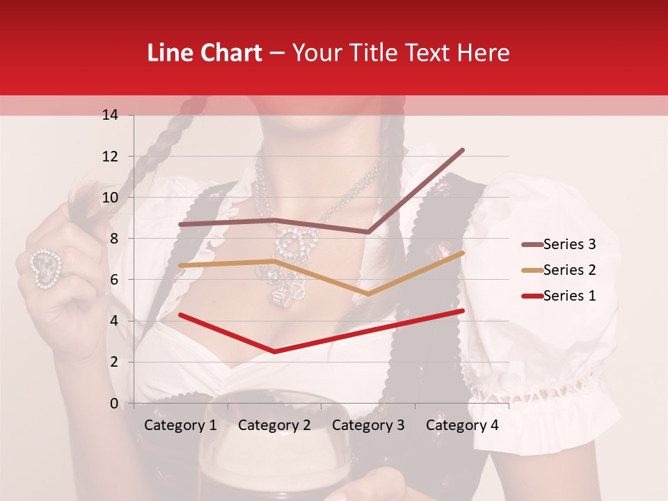 Beer Glass Cheer Pigtail PowerPoint Template
