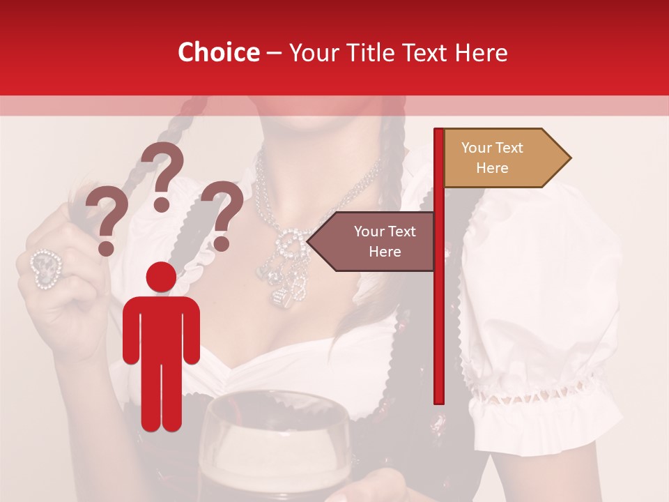 Beer Glass Cheer Pigtail PowerPoint Template