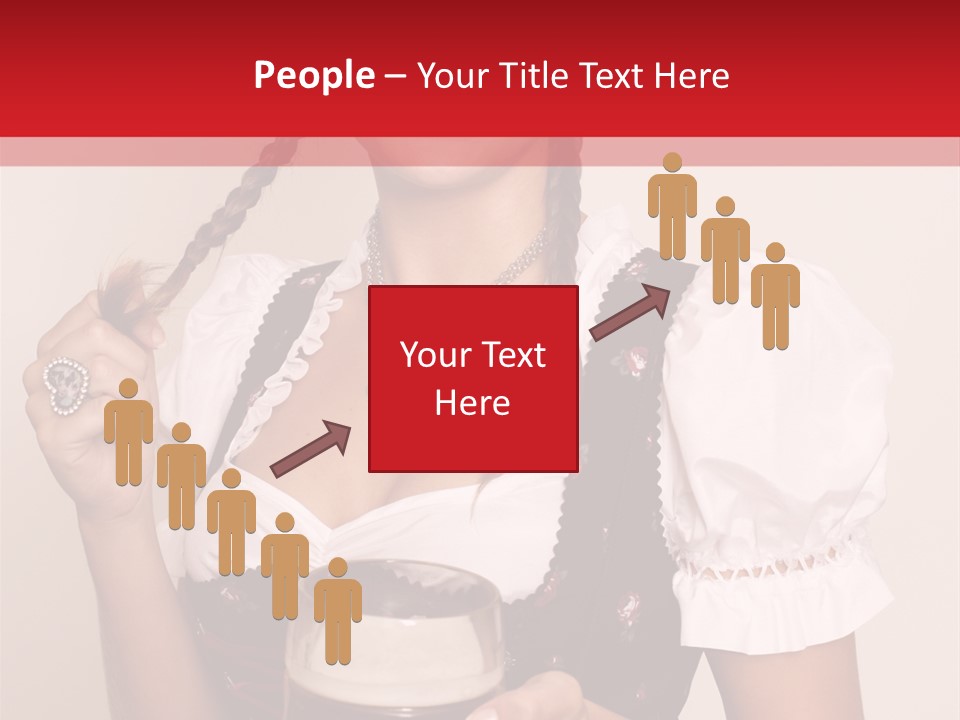 Beer Glass Cheer Pigtail PowerPoint Template