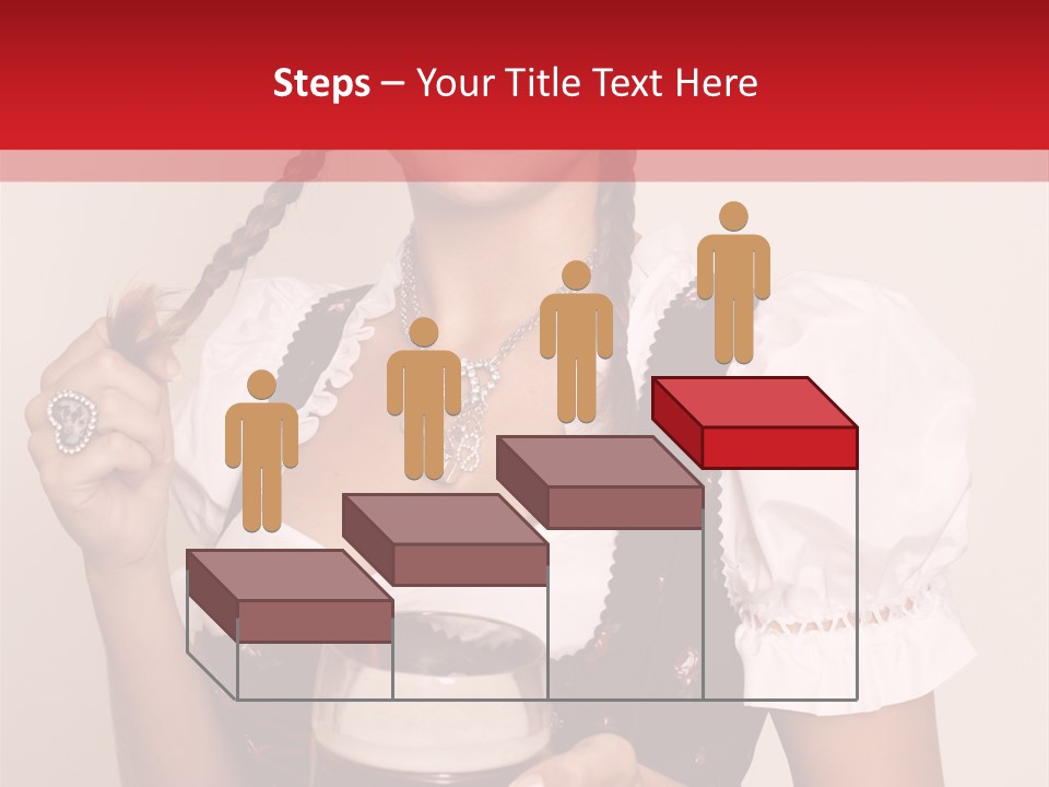 Beer Glass Cheer Pigtail PowerPoint Template