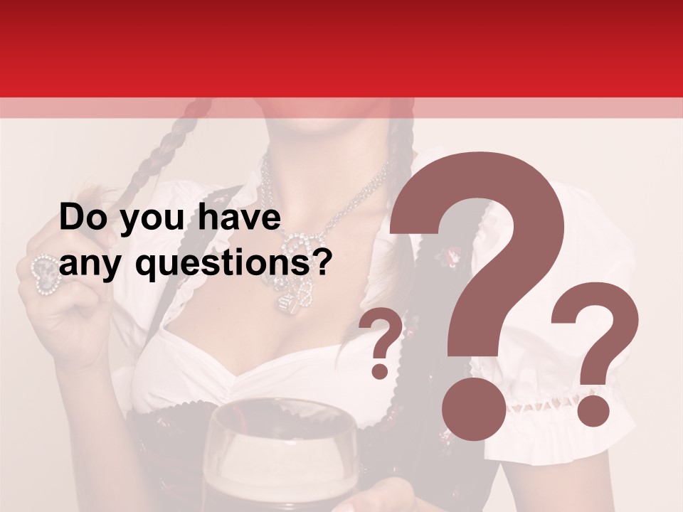 Beer Glass Cheer Pigtail PowerPoint Template