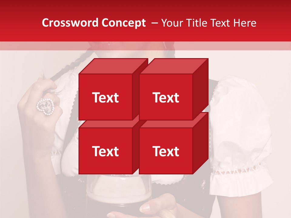 Hat Beer Glass Bavarian PowerPoint Template