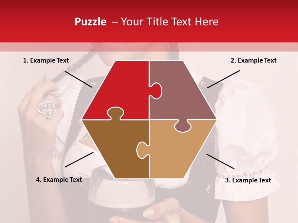 Hat Beer Glass Bavarian PowerPoint Template