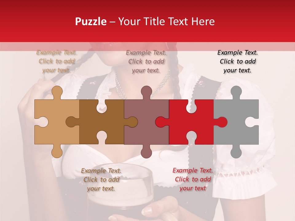 Hat Beer Glass Bavarian PowerPoint Template