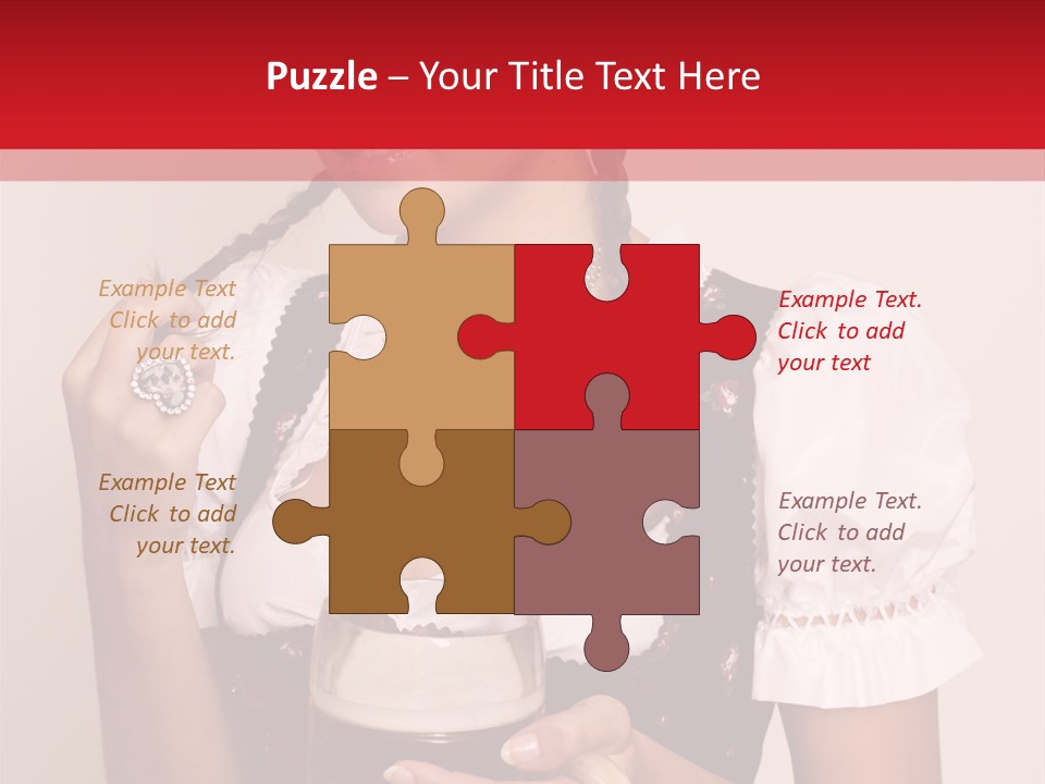 Hat Beer Glass Bavarian PowerPoint Template