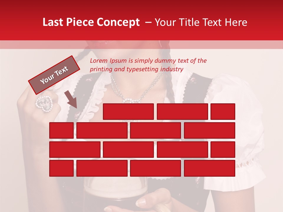 Hat Beer Glass Bavarian PowerPoint Template