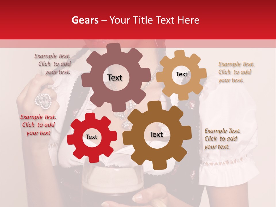 Hat Beer Glass Bavarian PowerPoint Template