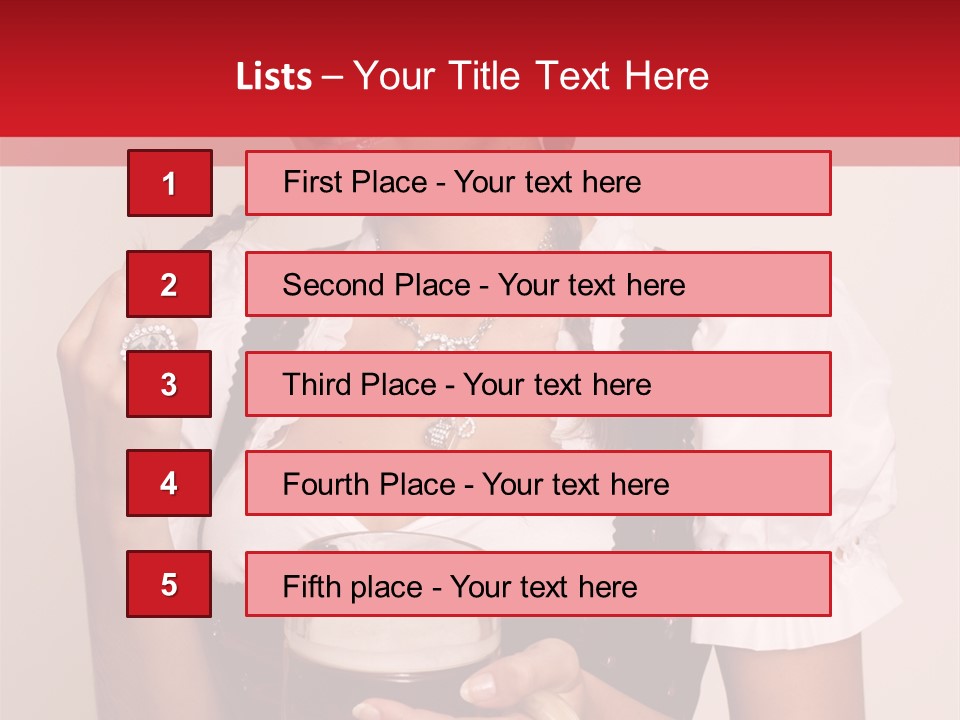 Hat Beer Glass Bavarian PowerPoint Template
