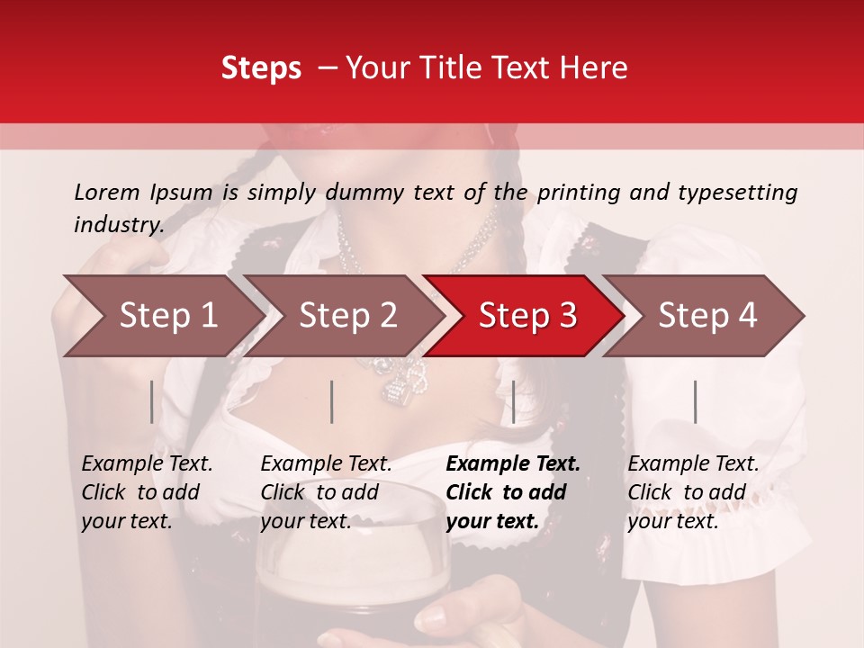 Hat Beer Glass Bavarian PowerPoint Template