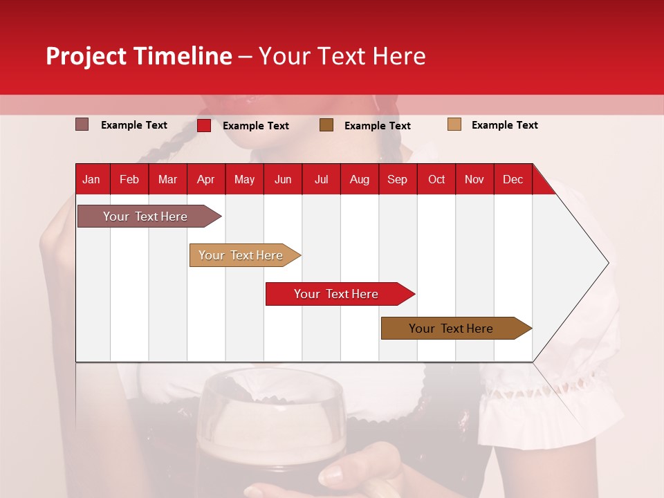 Hat Beer Glass Bavarian PowerPoint Template