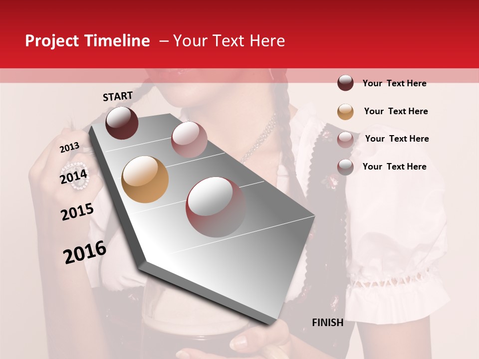 Hat Beer Glass Bavarian PowerPoint Template