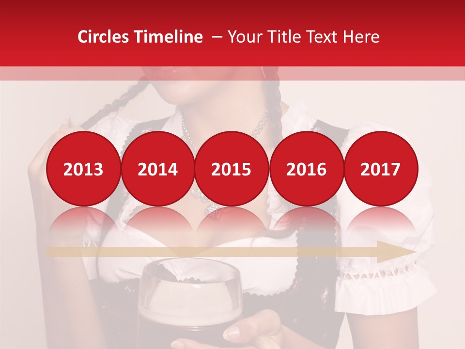 Hat Beer Glass Bavarian PowerPoint Template