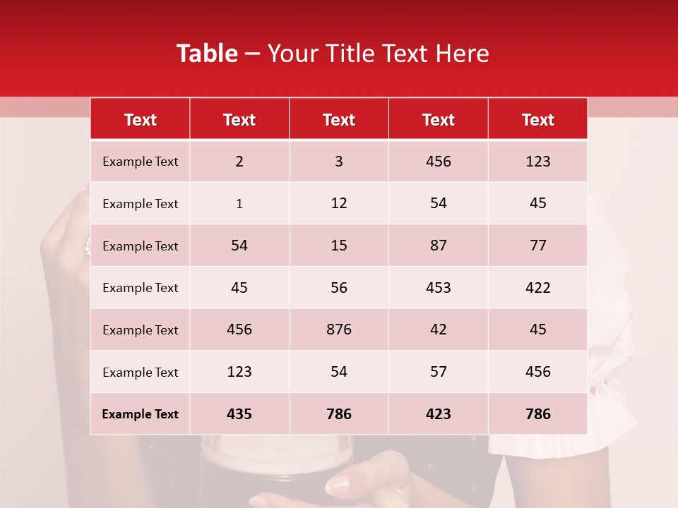 Hat Beer Glass Bavarian PowerPoint Template