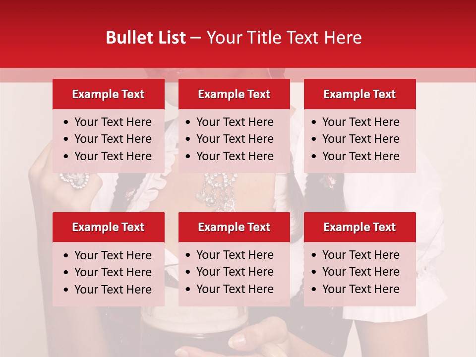 Hat Beer Glass Bavarian PowerPoint Template