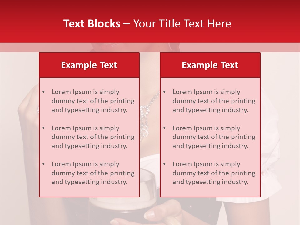 Hat Beer Glass Bavarian PowerPoint Template