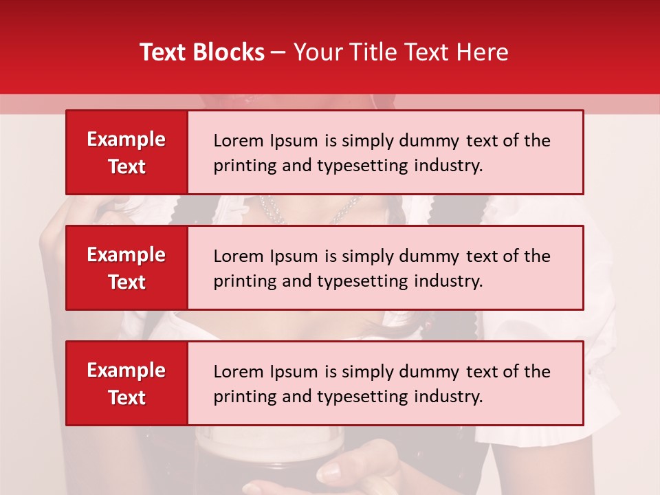 Hat Beer Glass Bavarian PowerPoint Template