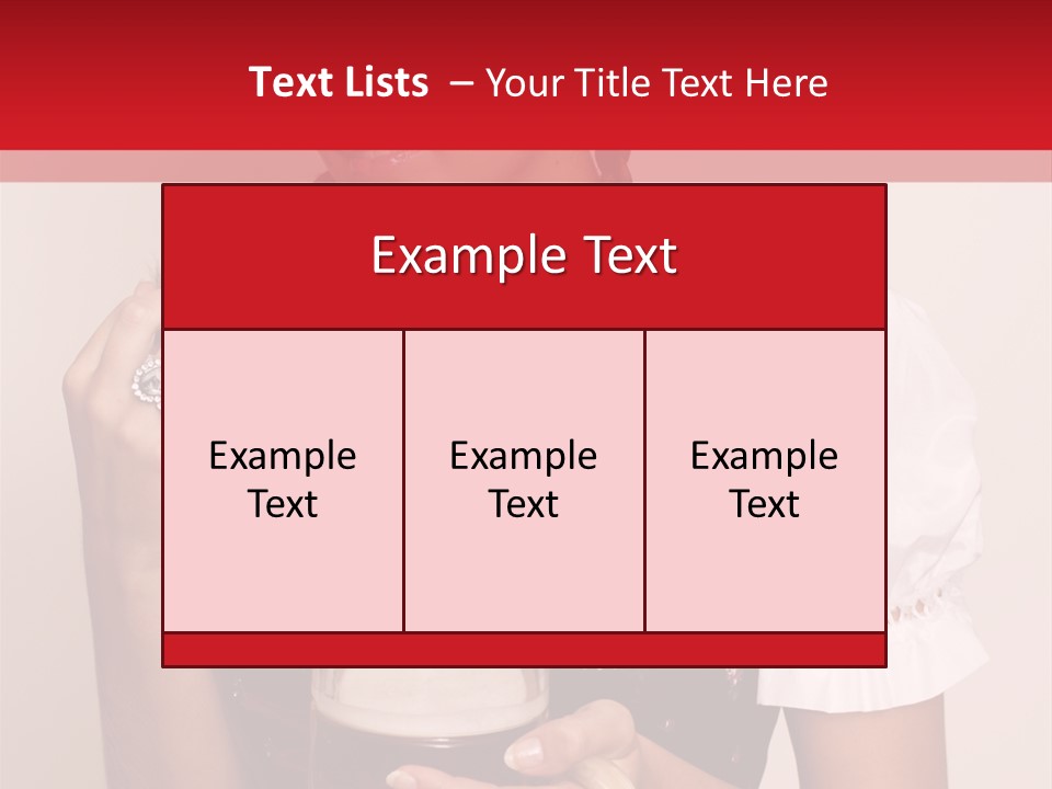 Hat Beer Glass Bavarian PowerPoint Template