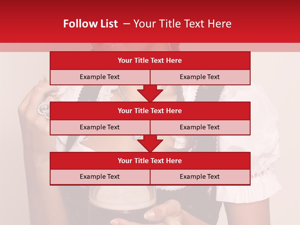 Hat Beer Glass Bavarian PowerPoint Template