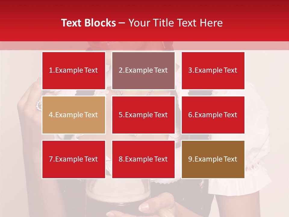 Hat Beer Glass Bavarian PowerPoint Template