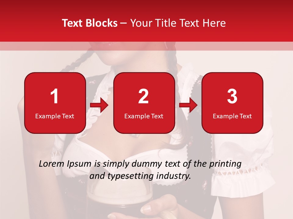 Hat Beer Glass Bavarian PowerPoint Template
