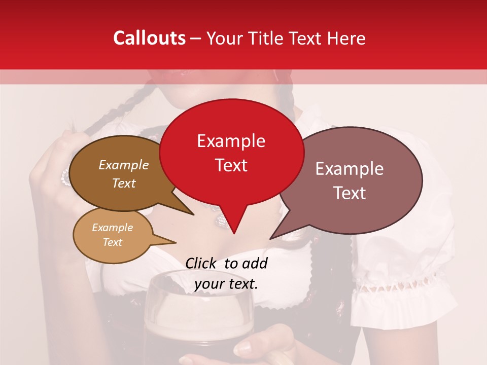 Hat Beer Glass Bavarian PowerPoint Template