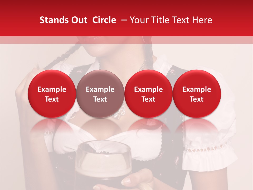 Hat Beer Glass Bavarian PowerPoint Template