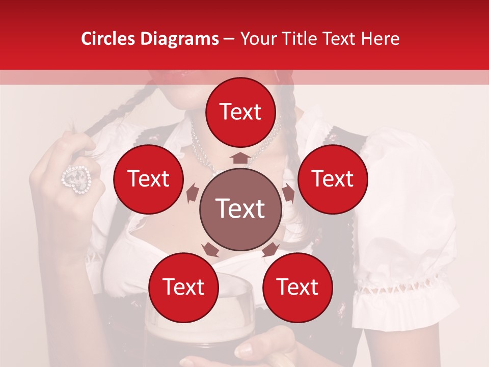 Hat Beer Glass Bavarian PowerPoint Template