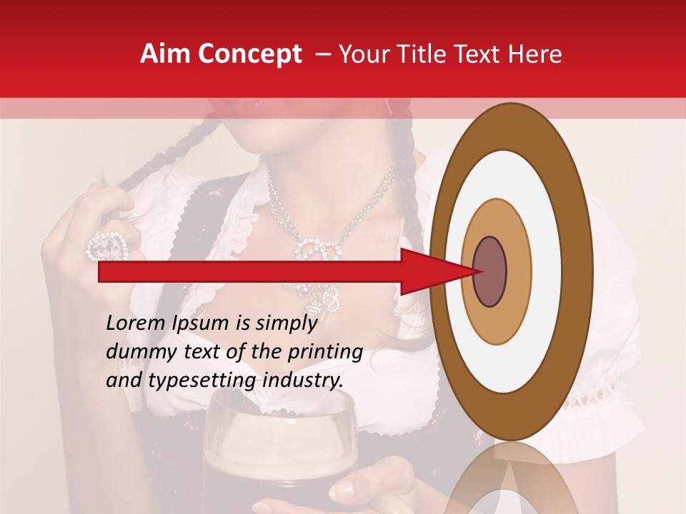 Hat Beer Glass Bavarian PowerPoint Template