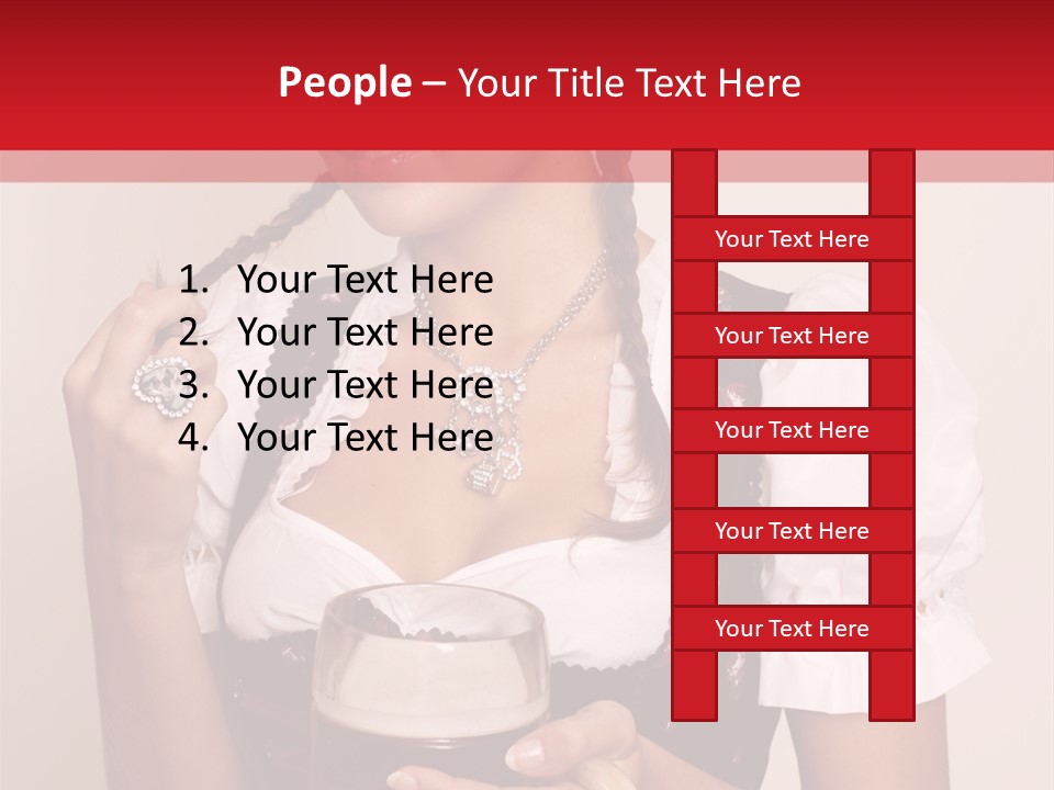 Hat Beer Glass Bavarian PowerPoint Template