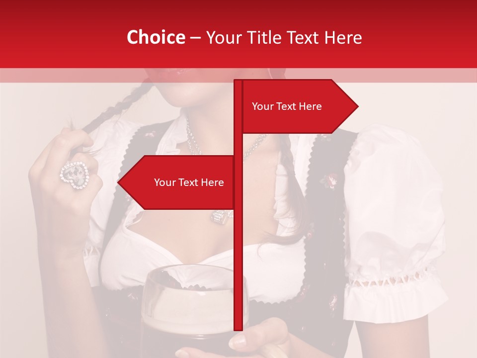 Hat Beer Glass Bavarian PowerPoint Template