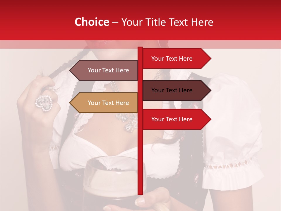 Hat Beer Glass Bavarian PowerPoint Template